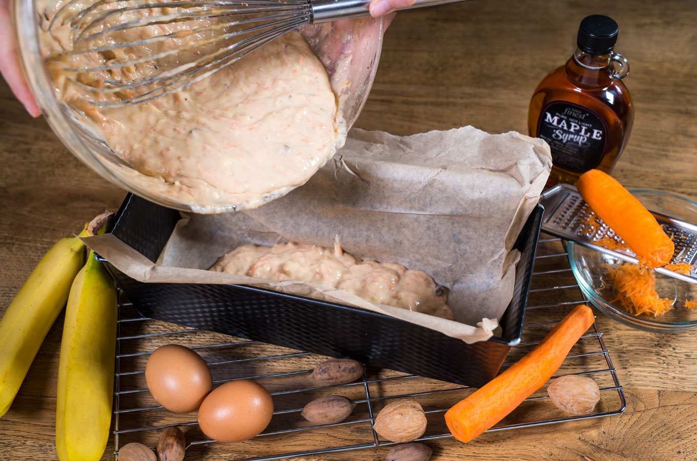 Banánovo-mrkvový chlebík