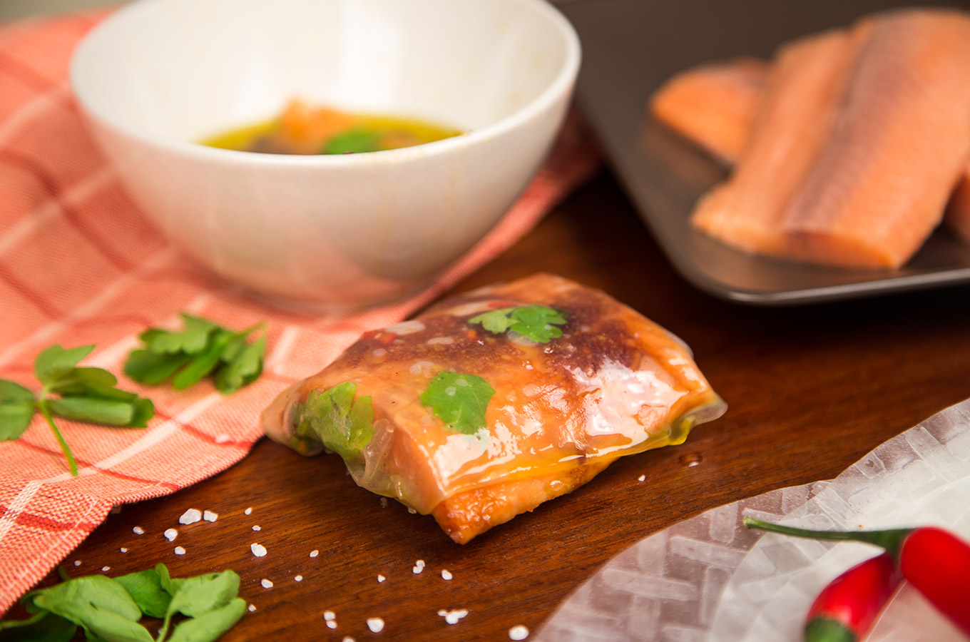 Losos v ryžovom papieri