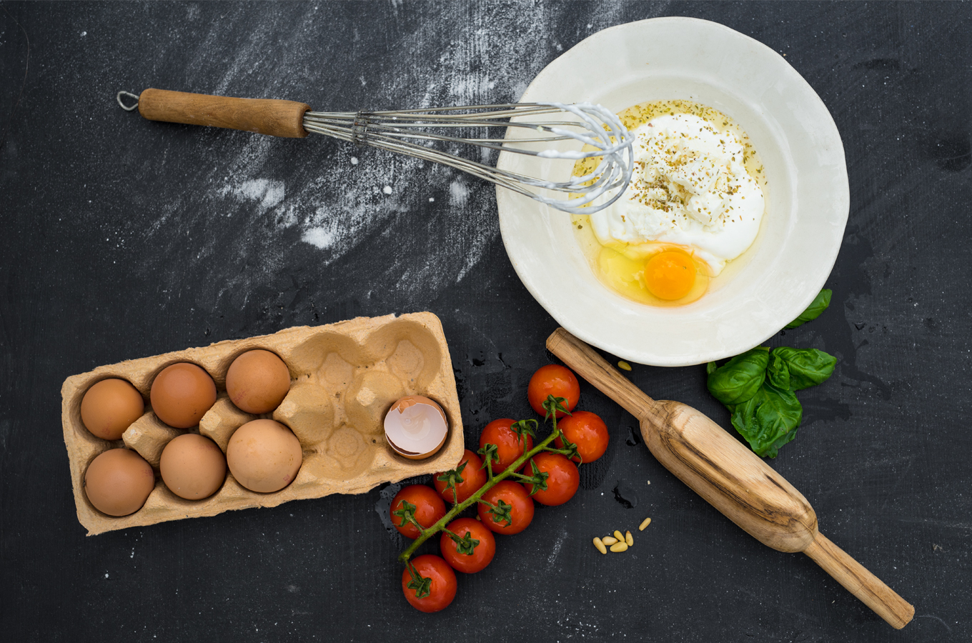 Slaný paradajkový koláč