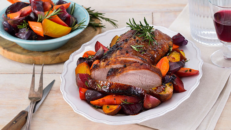 Bravčové karé s rozmarínom na zelenine