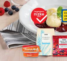 Tvarohové guľky s lesným ovocím pre štyroch