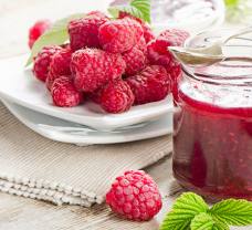 Svieži malinový džem