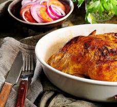 Pečené kura s plnkou