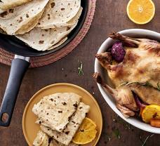 Pečená kačica na pomarančoch