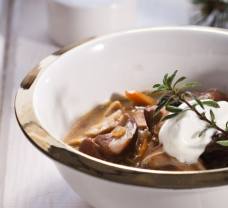 Štedrovečerná hubová polievka