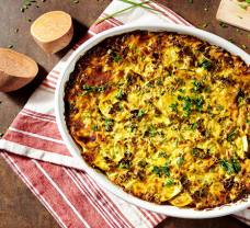 Zapečené francúzske zemiaky na vegetariánsky spôsob