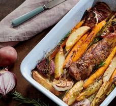 Recept na pečenú bravčovú panenku v rúre so zeleninkou 