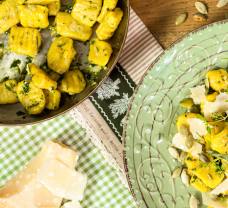 Domáce gnocchi z pečenej tekvice