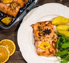 Losos s vianočným korením