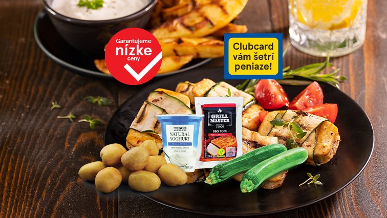 Grilované tofu s cuketou a so zemiakmi